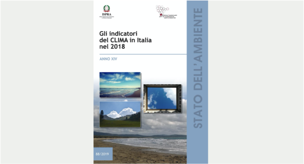 Gli indicatori del clima in Italia nel 2018